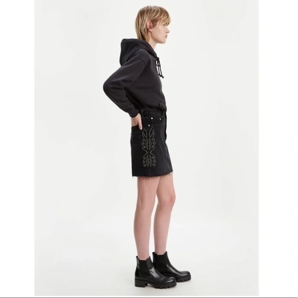 Levis High-Rise Deconstructed Skirt